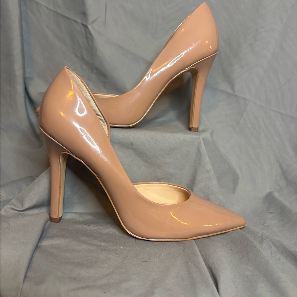 Jenn Ardor Nude Patent Heels